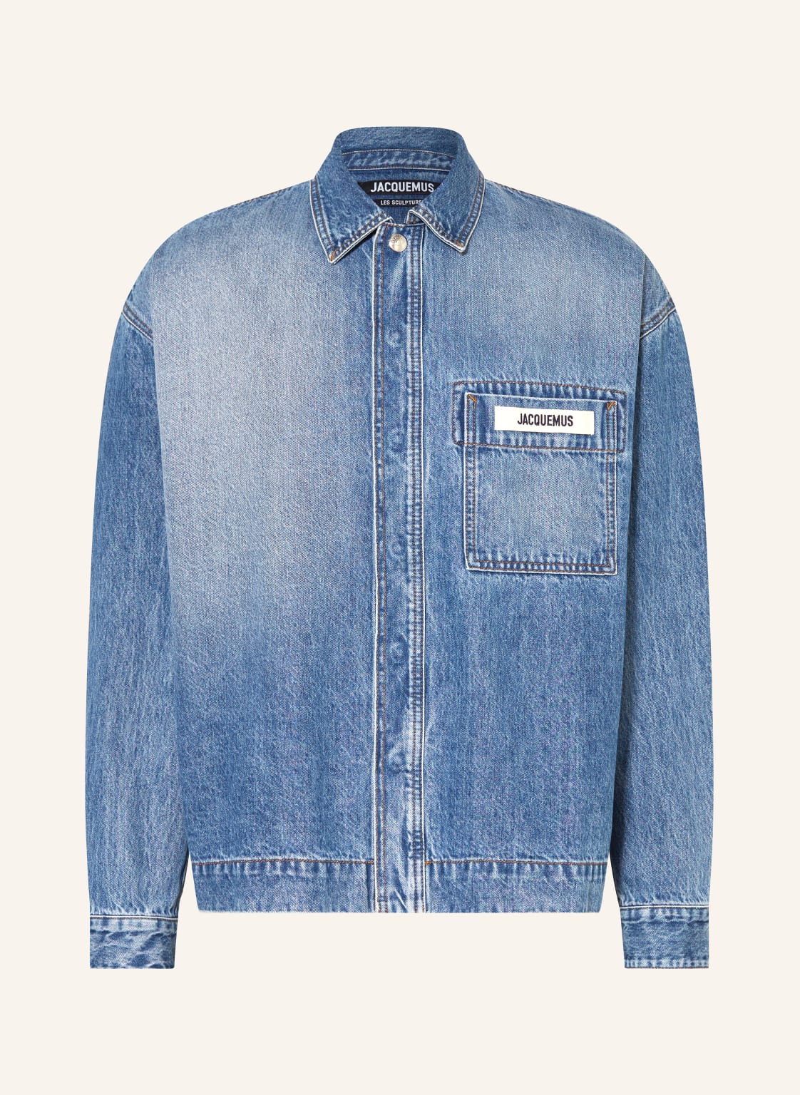 Jacquemus Jeans-Overshirt La Chemise De Nimes blau von JACQUEMUS