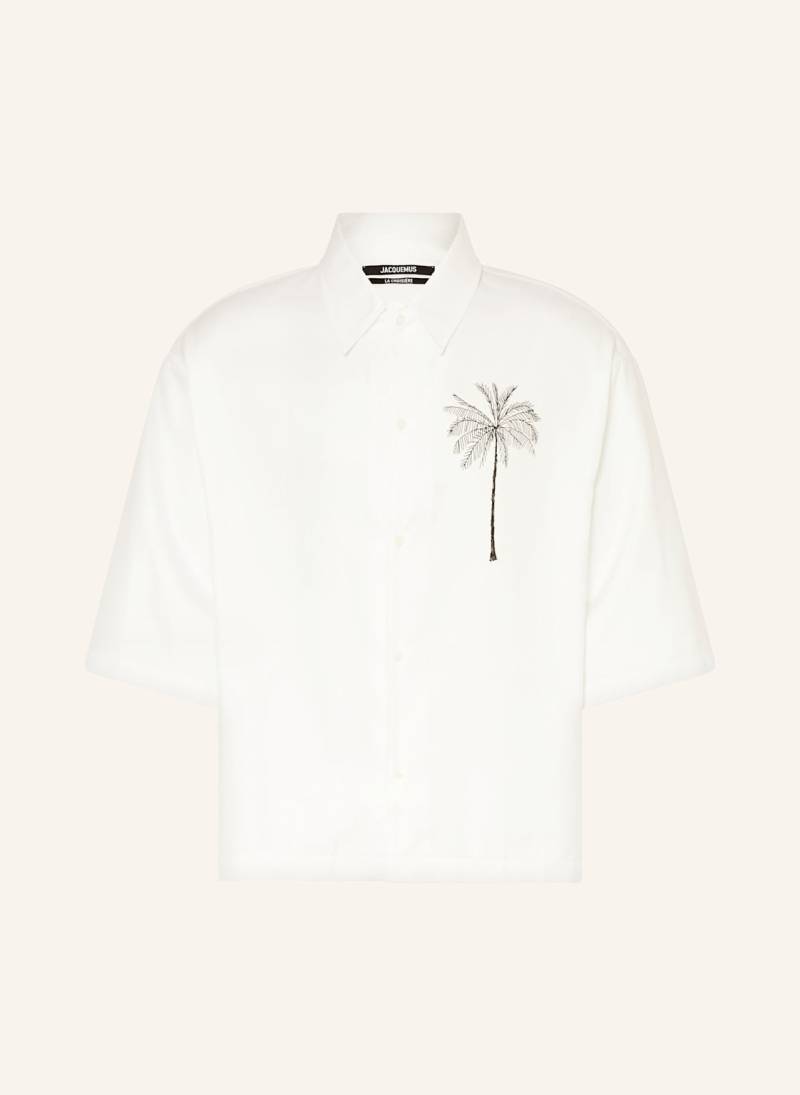 Jacquemus Kurzarm-Hemd La Chemise Aloe Comfort Fit weiss von JACQUEMUS