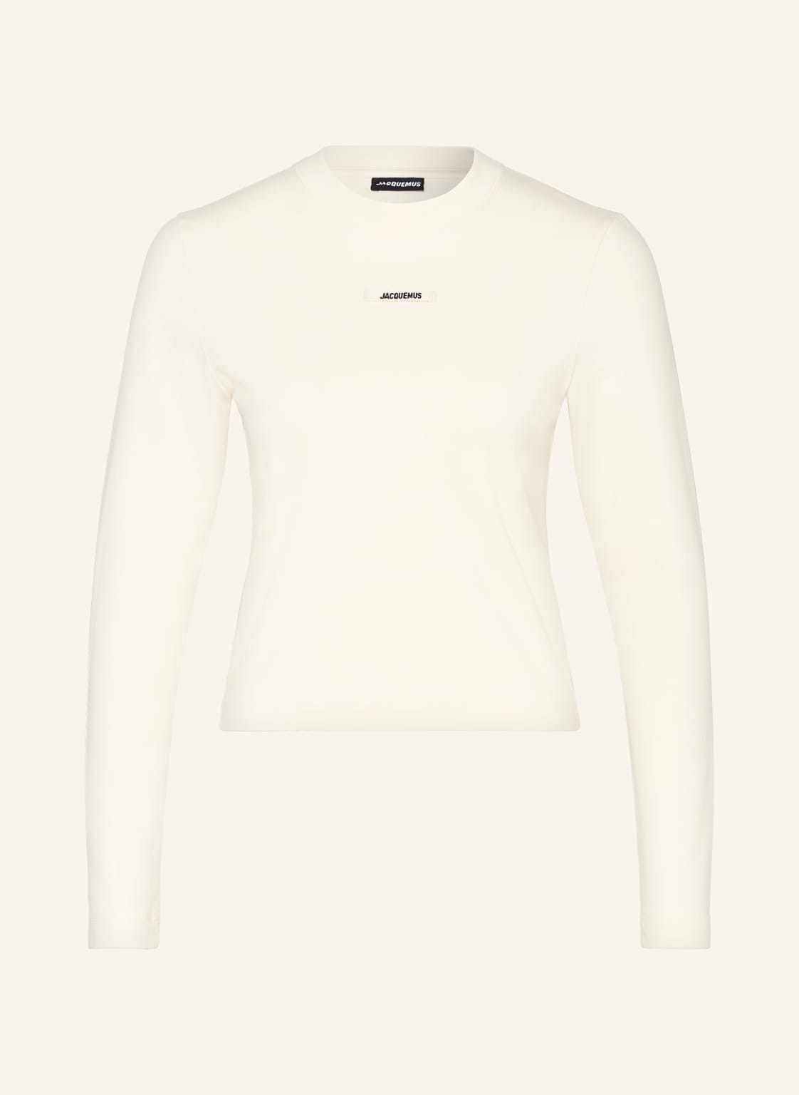 Jacquemus Longsleeve Le T-Shirt Gros Grain beige von JACQUEMUS