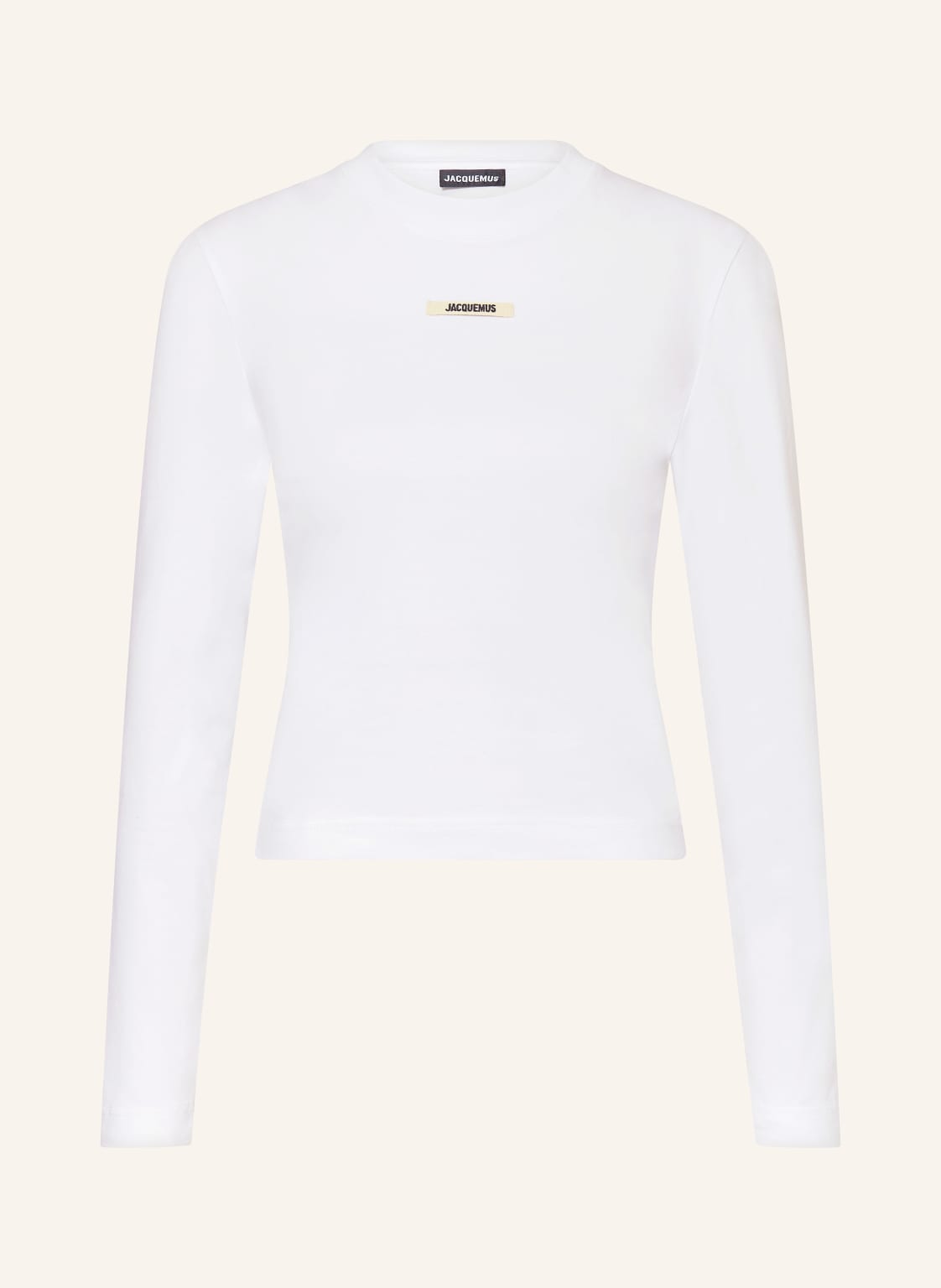 Jacquemus Longsleeve Le T-Shirt Gros Grain weiss von JACQUEMUS