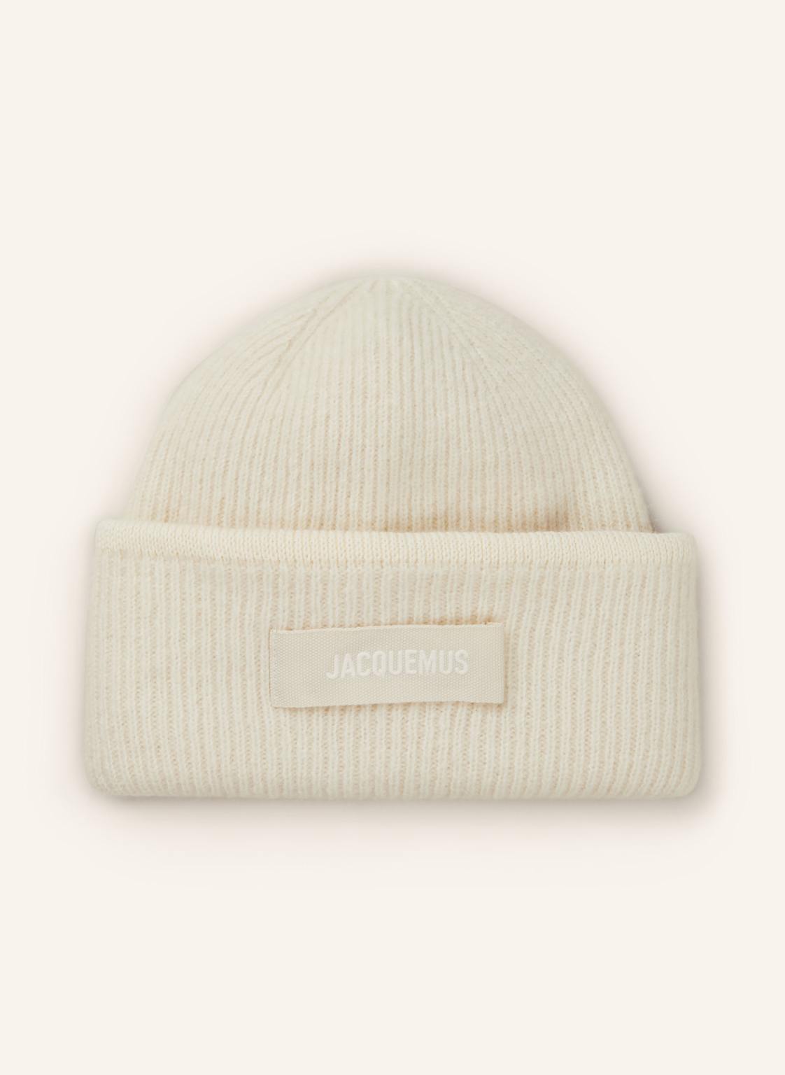 Jacquemus Mütze Le Bonnet Gros Grain Mit Alpaka weiss Jacquemus Mütze Le Bonnet Gros Grain Mit Alpaka weiss von JACQUEMUS