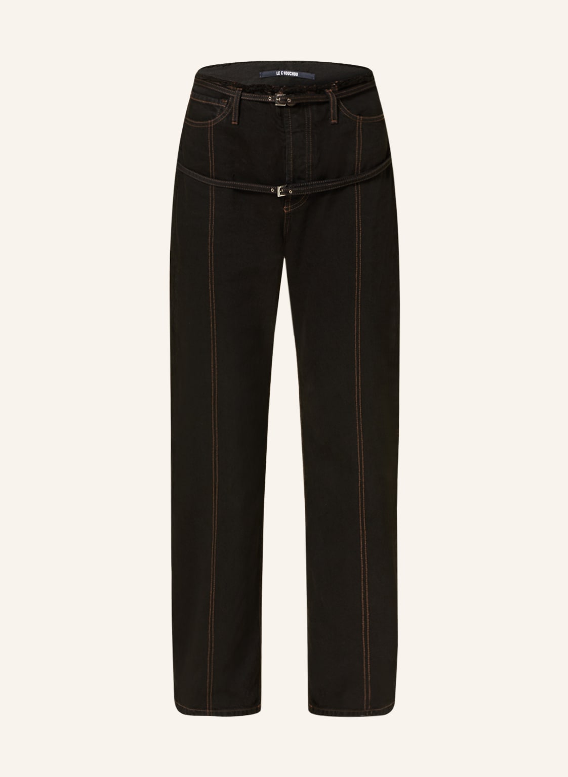 Jacquemus Straight Jeans Le De Nimes Caraco schwarz von JACQUEMUS