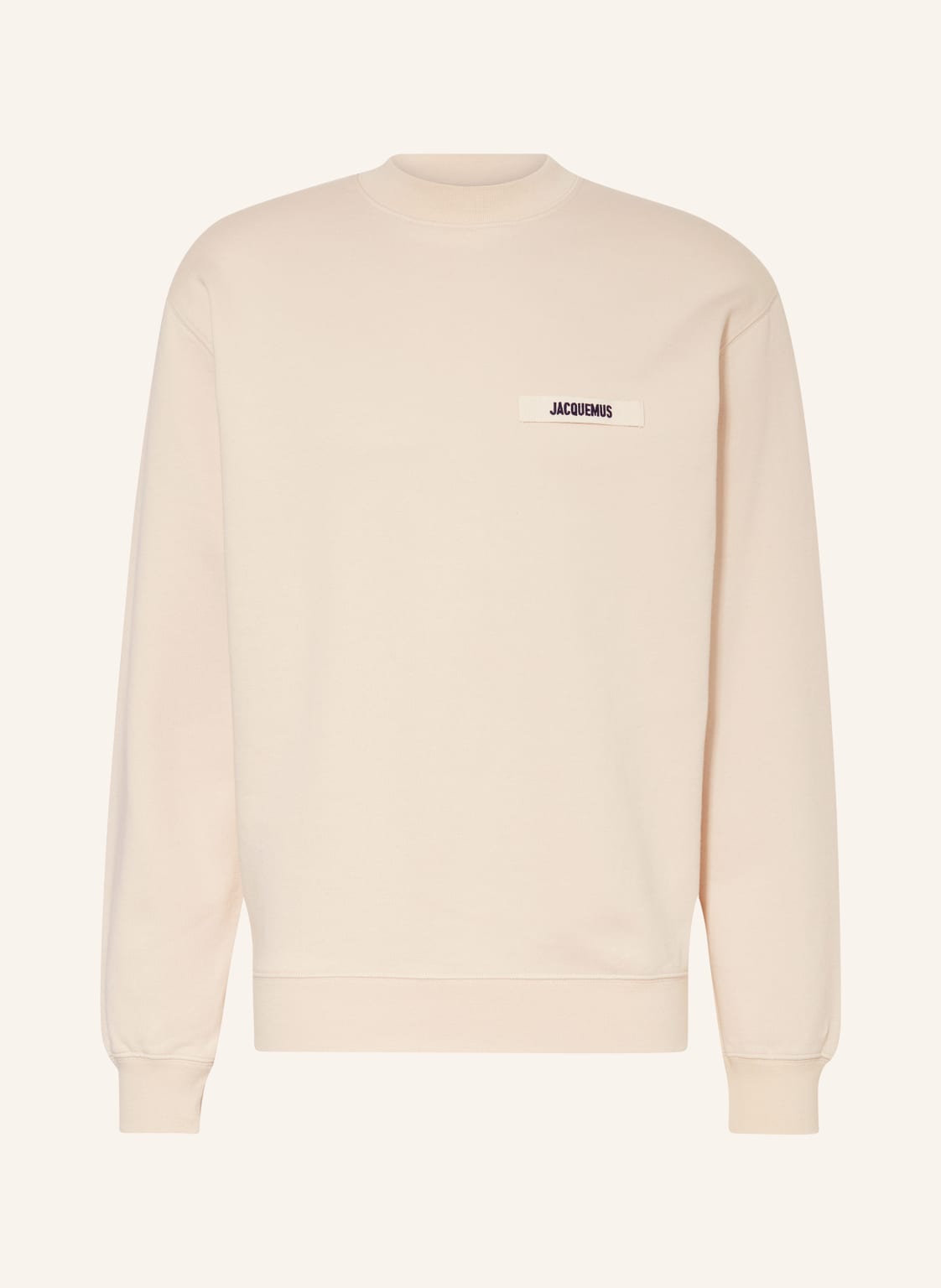 Jacquemus Sweatshirt Le Sweatshirt Gros Grain beige von JACQUEMUS