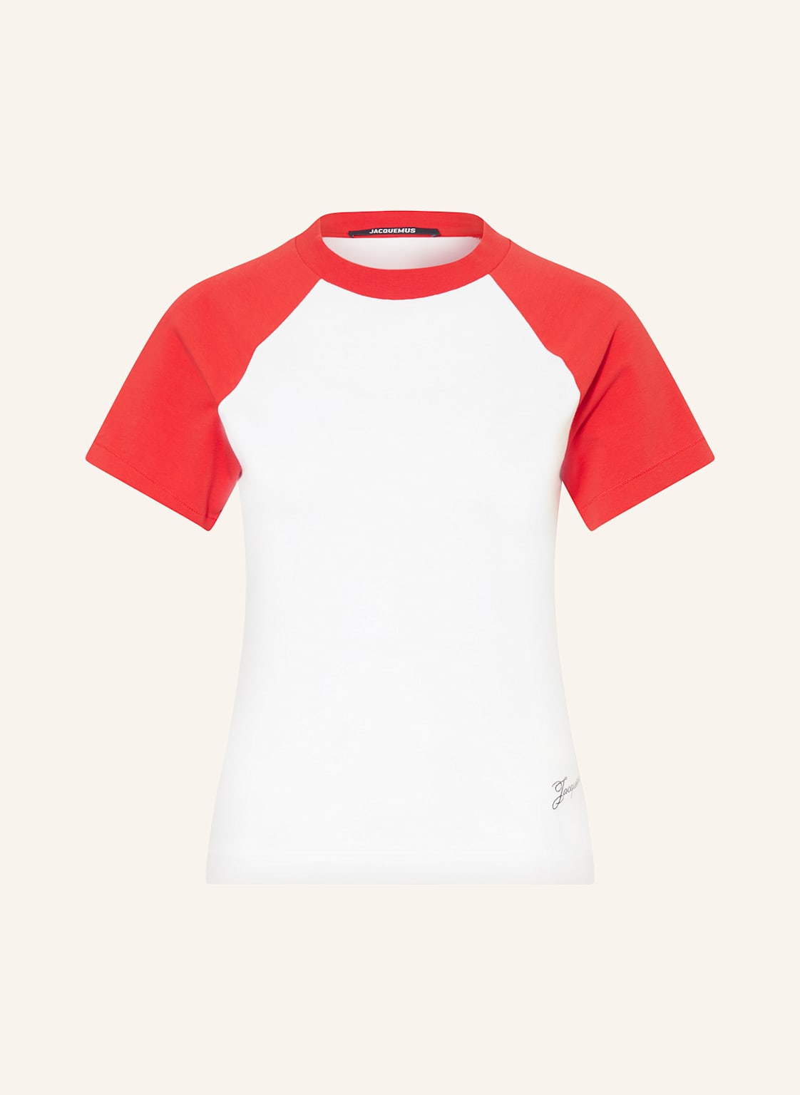 Jacquemus T-Shirt Le Mini Tshirt Baseball weiss von JACQUEMUS