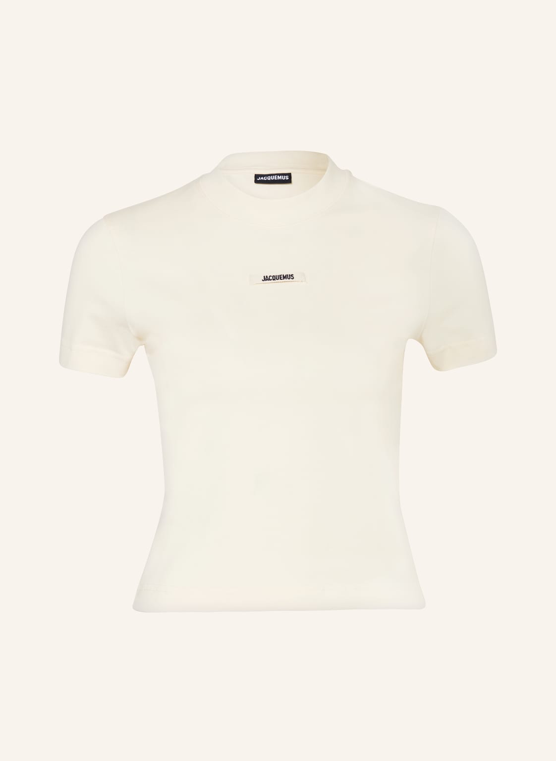 Jacquemus T-Shirt Le Tshirt Gros Grain beige von JACQUEMUS