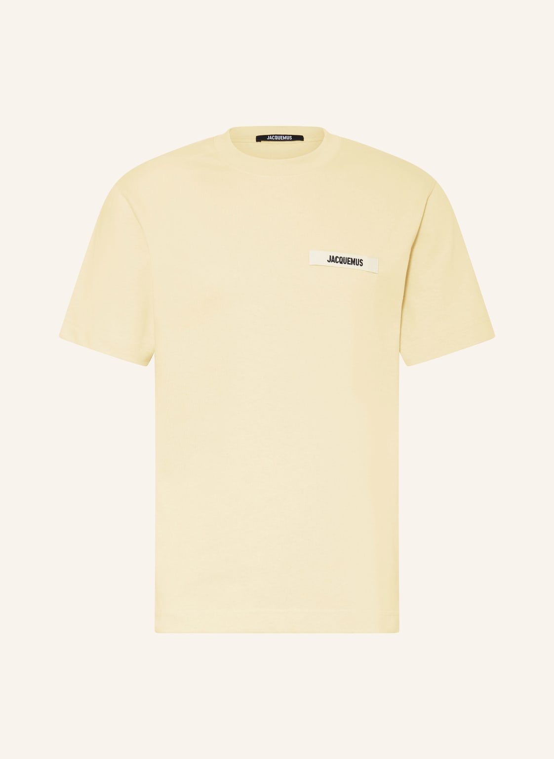 Jacquemus T-Shirt Le Tshirt Gros Grain gelb von JACQUEMUS