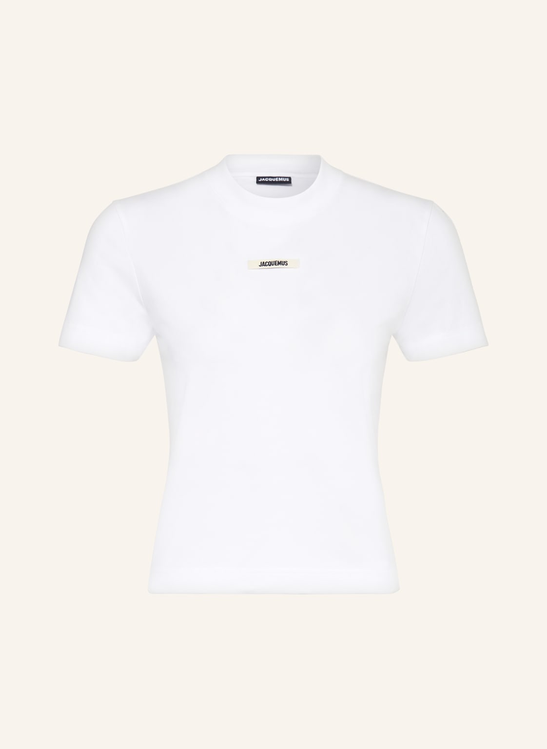 Jacquemus T-Shirt Le Tshirt Gros Grain weiss von JACQUEMUS