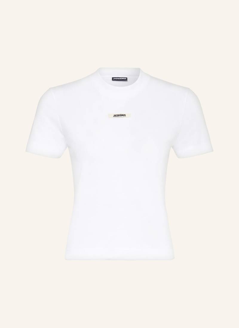 Jacquemus T-Shirt Le Tshirt Gros Grain weiss von JACQUEMUS