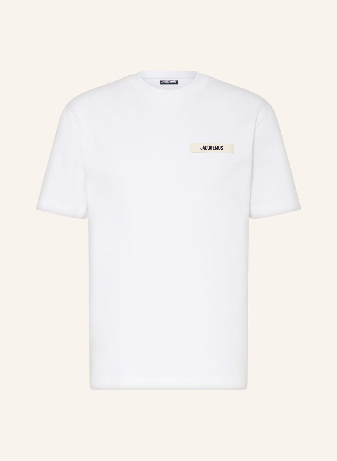 Jacquemus T-Shirt Le Tshirt Gros Grain weiss von JACQUEMUS