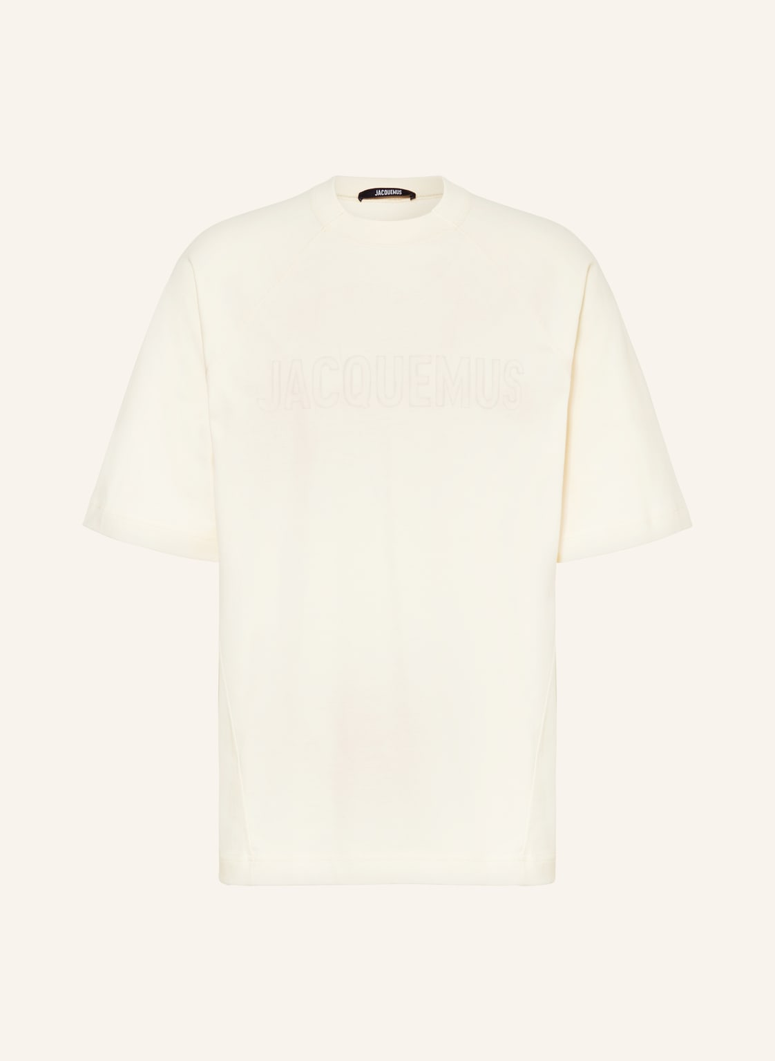 Jacquemus T-Shirt Le Tshirt Typo beige von JACQUEMUS