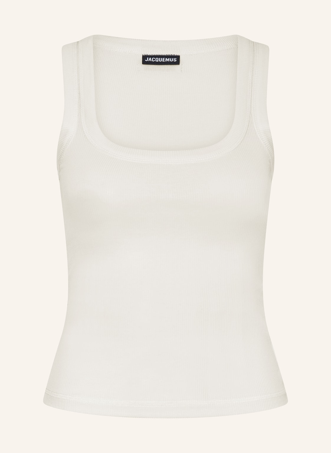 Jacquemus Top Le Debardeur Gros Grain weiss Jacquemus Top Le Debardeur Gros Grain weiss von JACQUEMUS