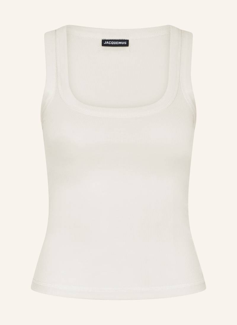 Jacquemus Top Le Debardeur Gros Grain weiss von JACQUEMUS