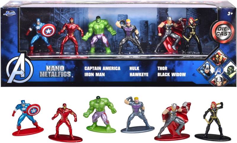 JADA Spielfigur »Marvel, Avengers Diorama Pack Nano Metalfigs«, DIE-CAST von JADA