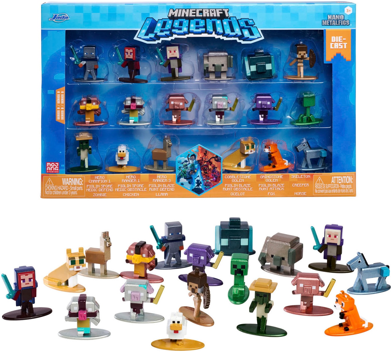 JADA Spielfigur »Minecraft, Legends Multi Pack Nano Metalfigs, Serie 9«, DIE-CAST von JADA