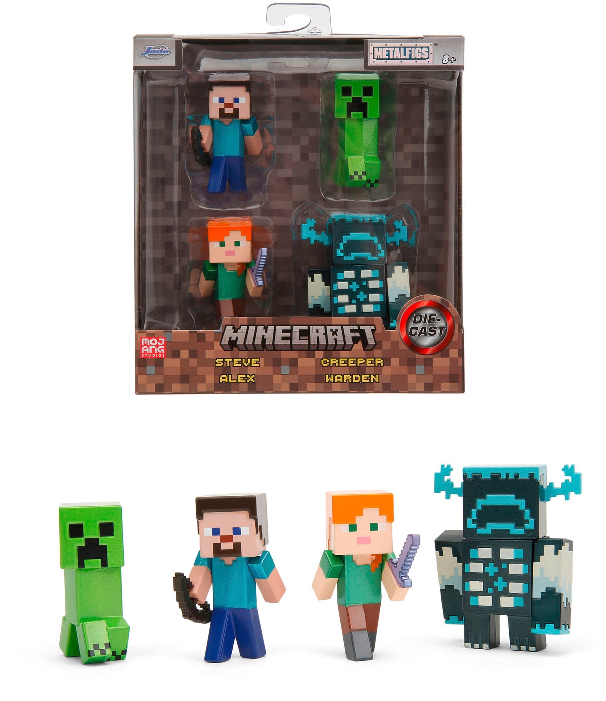 JADA Spielfigur »Minecraft«, (Set, 4 tlg.) von JADA