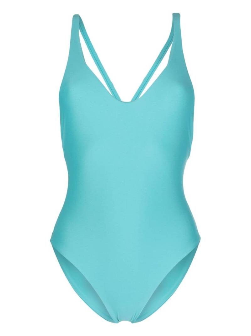 JADE Swim Mila cross-strap swimsuit - Blue von JADE Swim