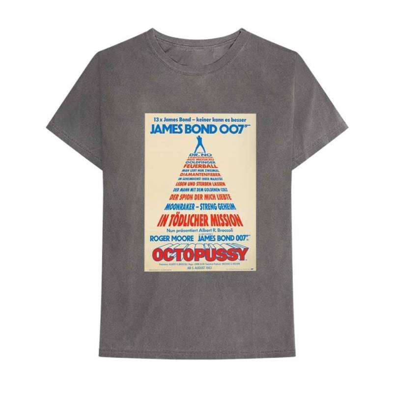 Octopussy German Tshirt Damen Grau L von JAMES BOND