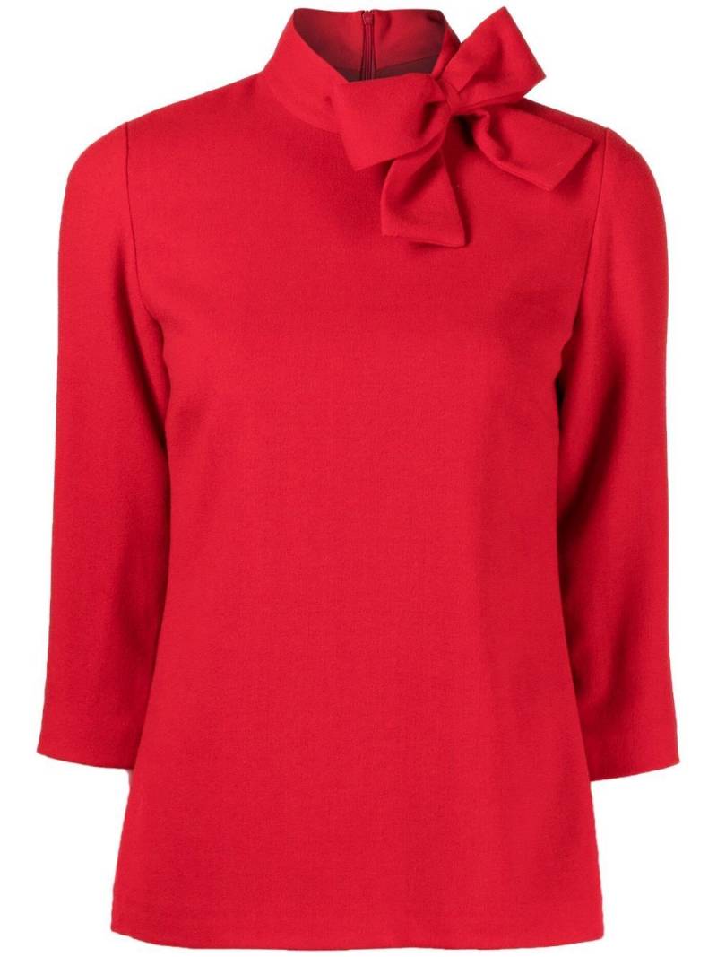 JANE Blaire bow-detail top - Red von JANE