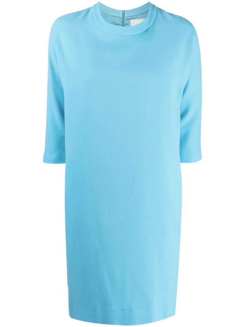 JANE Miami round-neck wool minidress - Blue von JANE