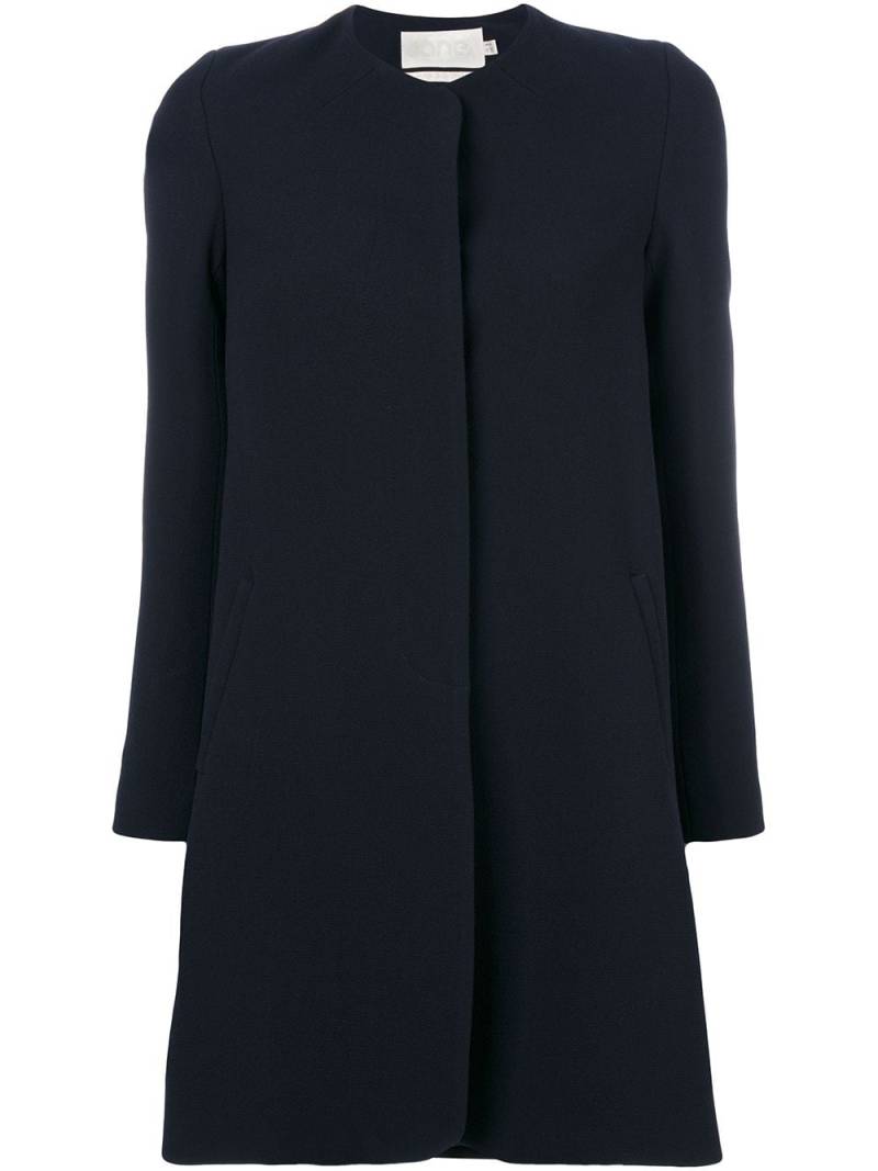 JANE Redgrave collarless coat - Blue von JANE