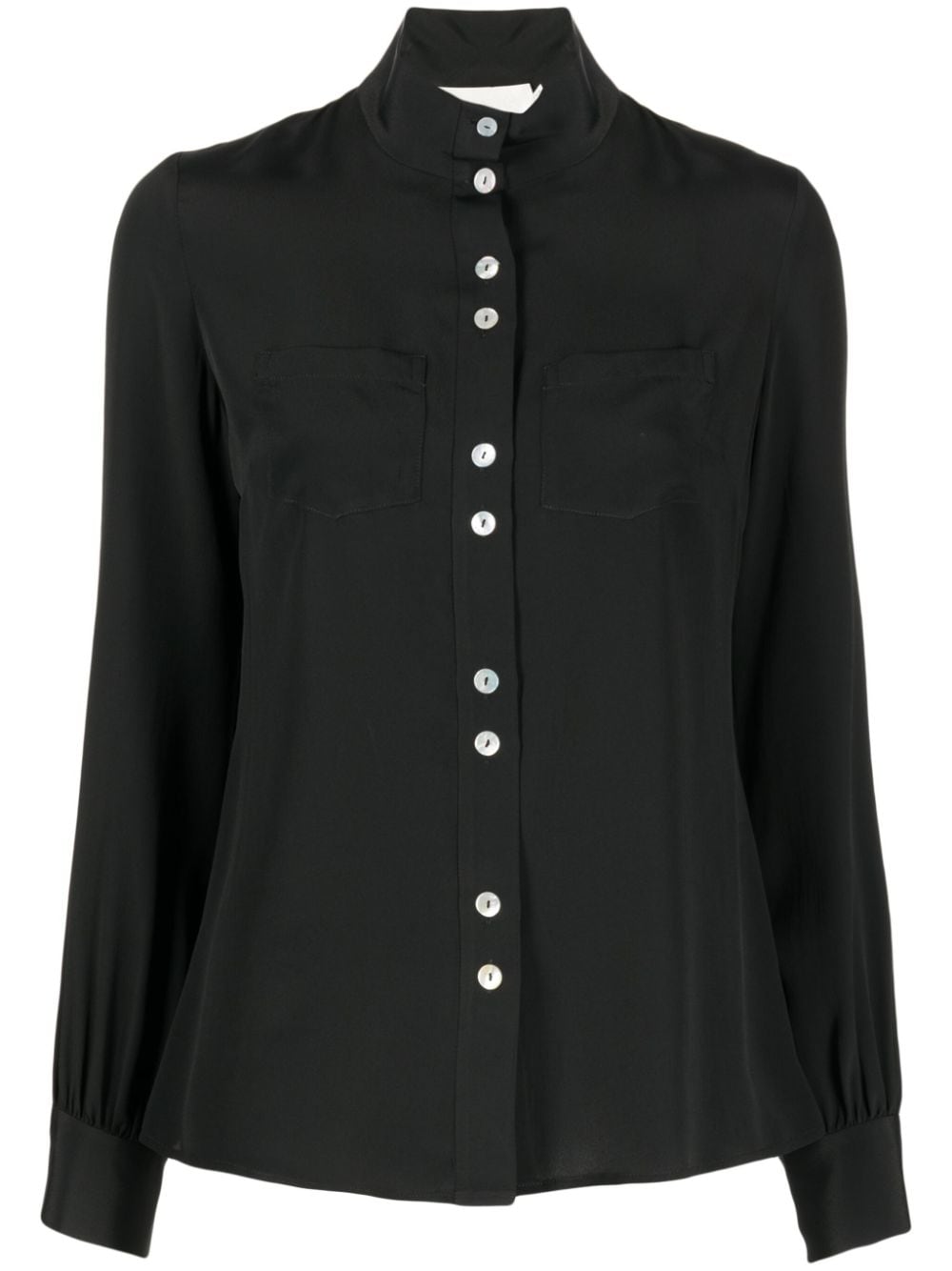 JANE Regent high neck blouse - Black von JANE