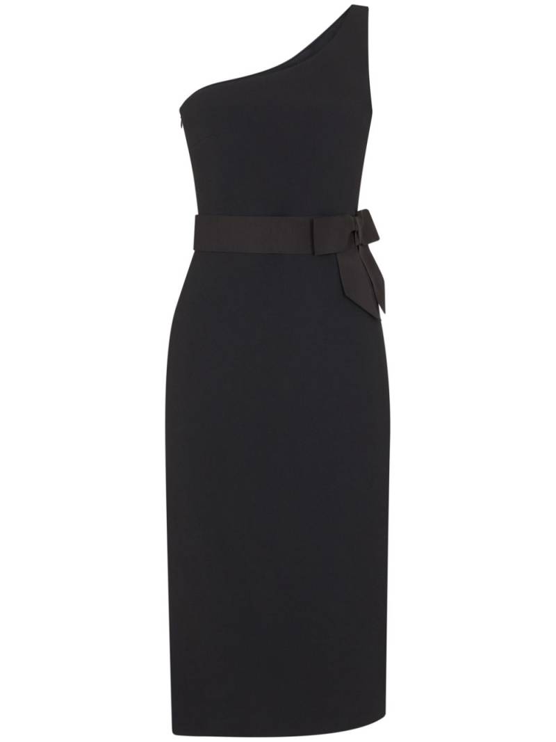 JANE Siren asymmetric pencil dress - Black von JANE