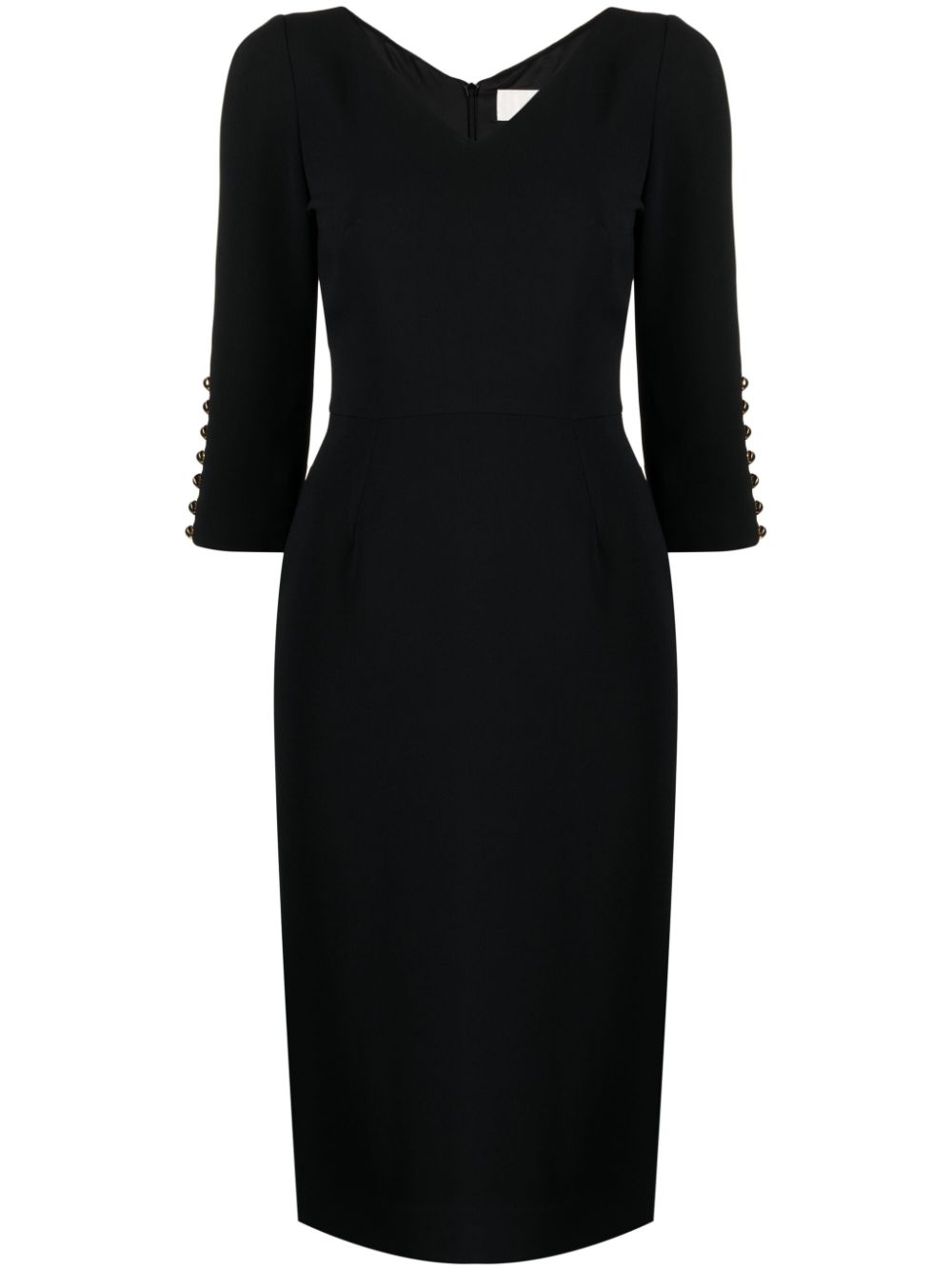 JANE Sydney pencil midi dress - Black von JANE