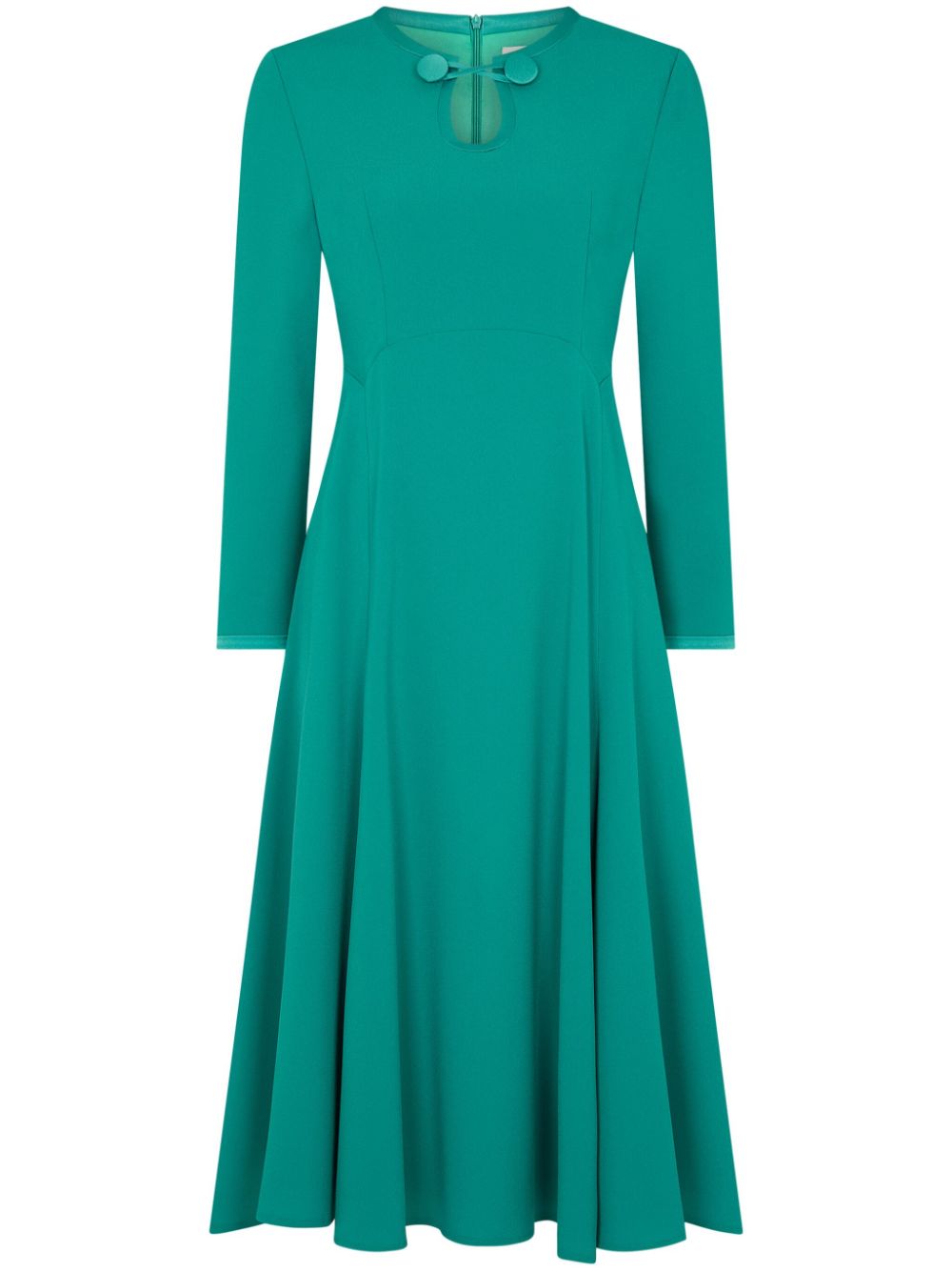 JANE Taite long-sleeved midi dress - Green von JANE