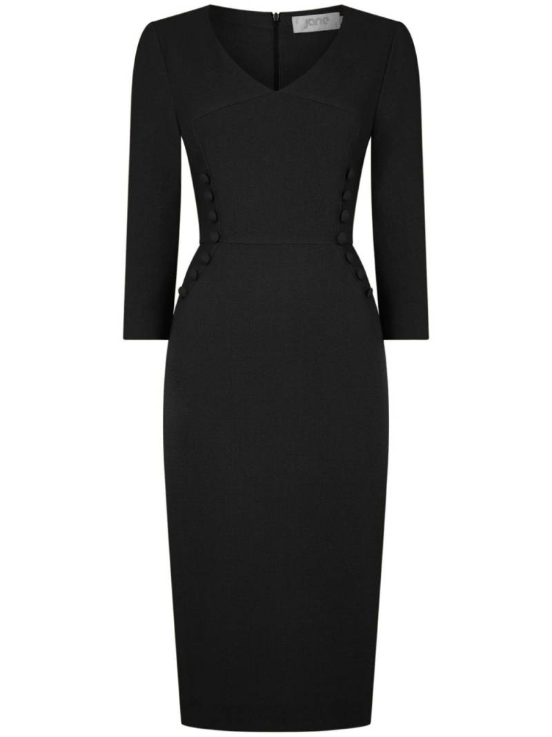 JANE Tatum pencil dress - Black von JANE