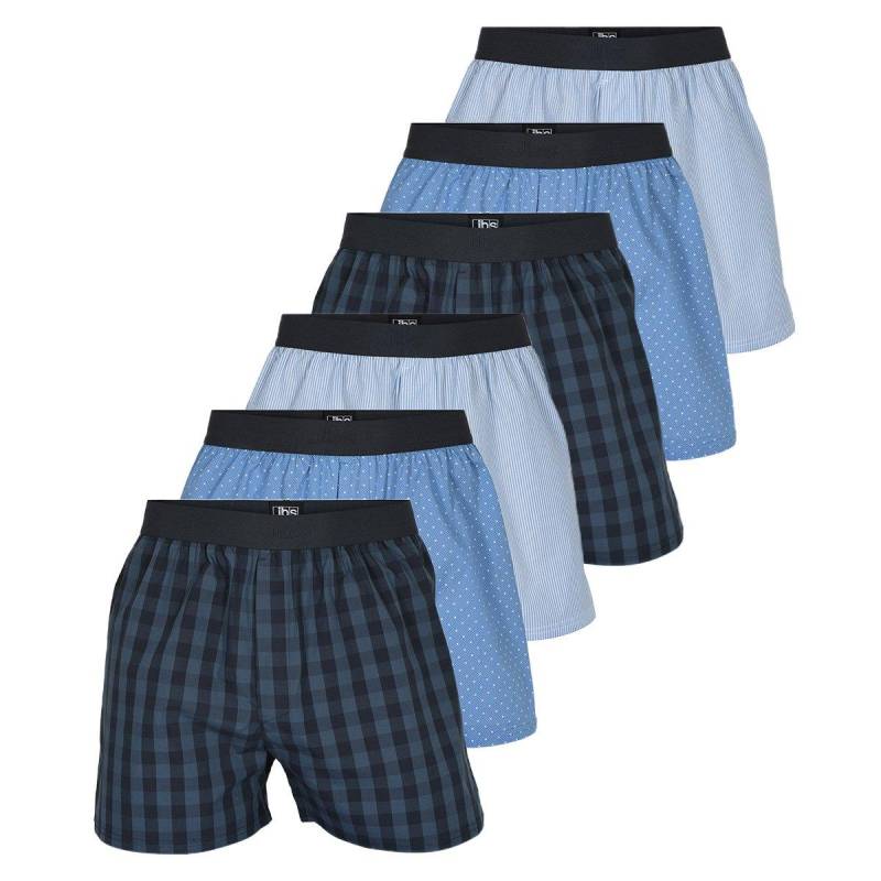 6er Pack Organic Cotton - Boxershorts Herren Blau M von JBS