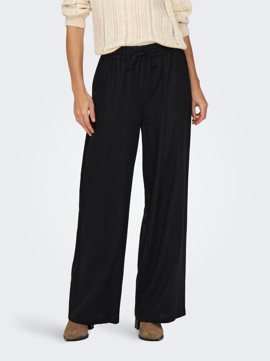 JDY Culotte »JDYSAY LINEN HW WIDE PANT WVN NOOS« von JDY