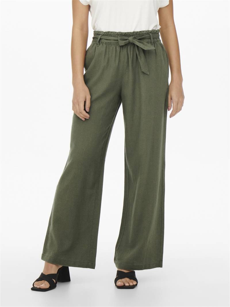 JDY Culotte »JDYSAY MW LINEN BELT PANT WVN NOOS« von JDY