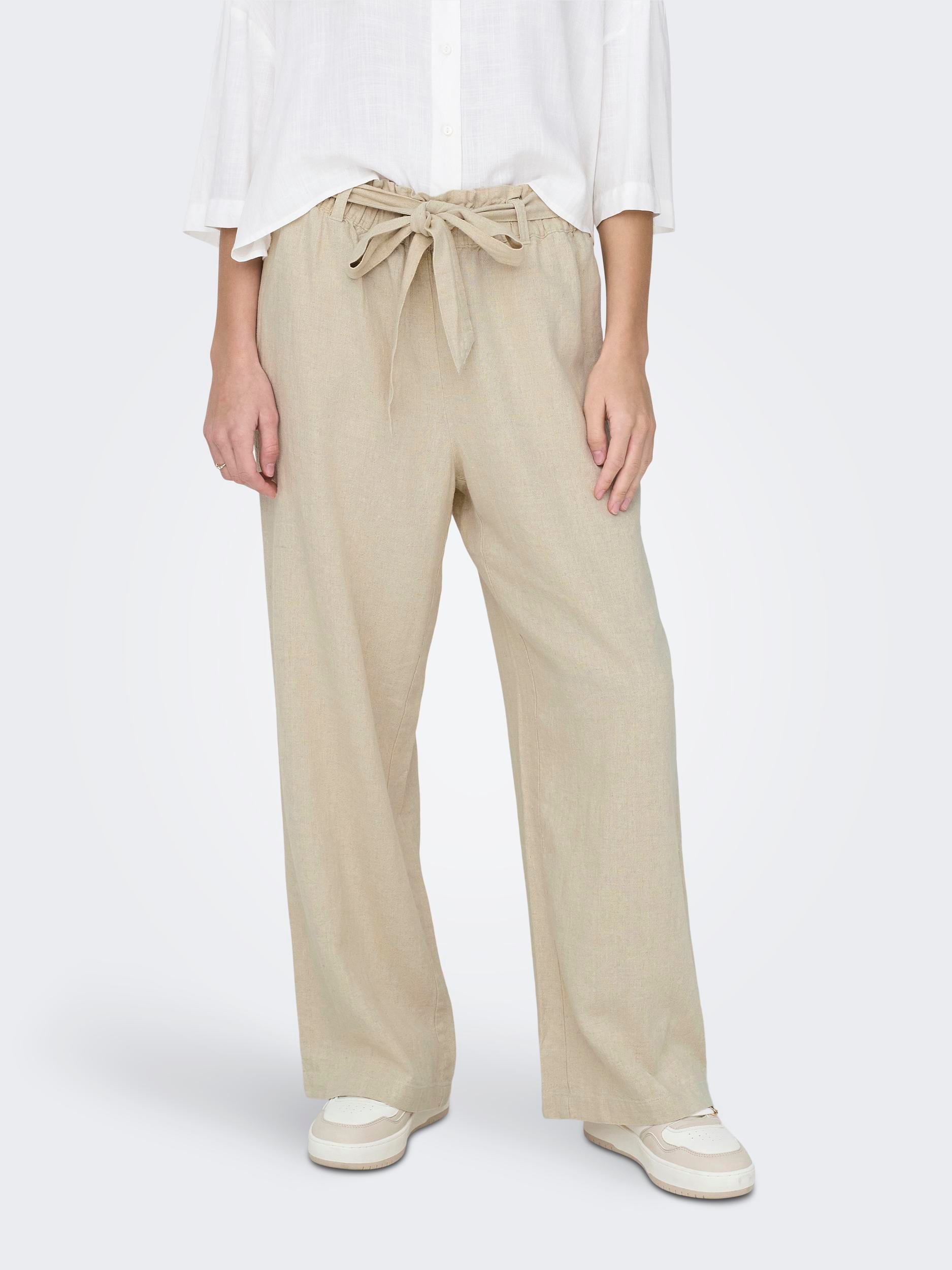 JDY Culotte »JDYSAY MW LINEN BELT PANT WVN NOOS« von JDY