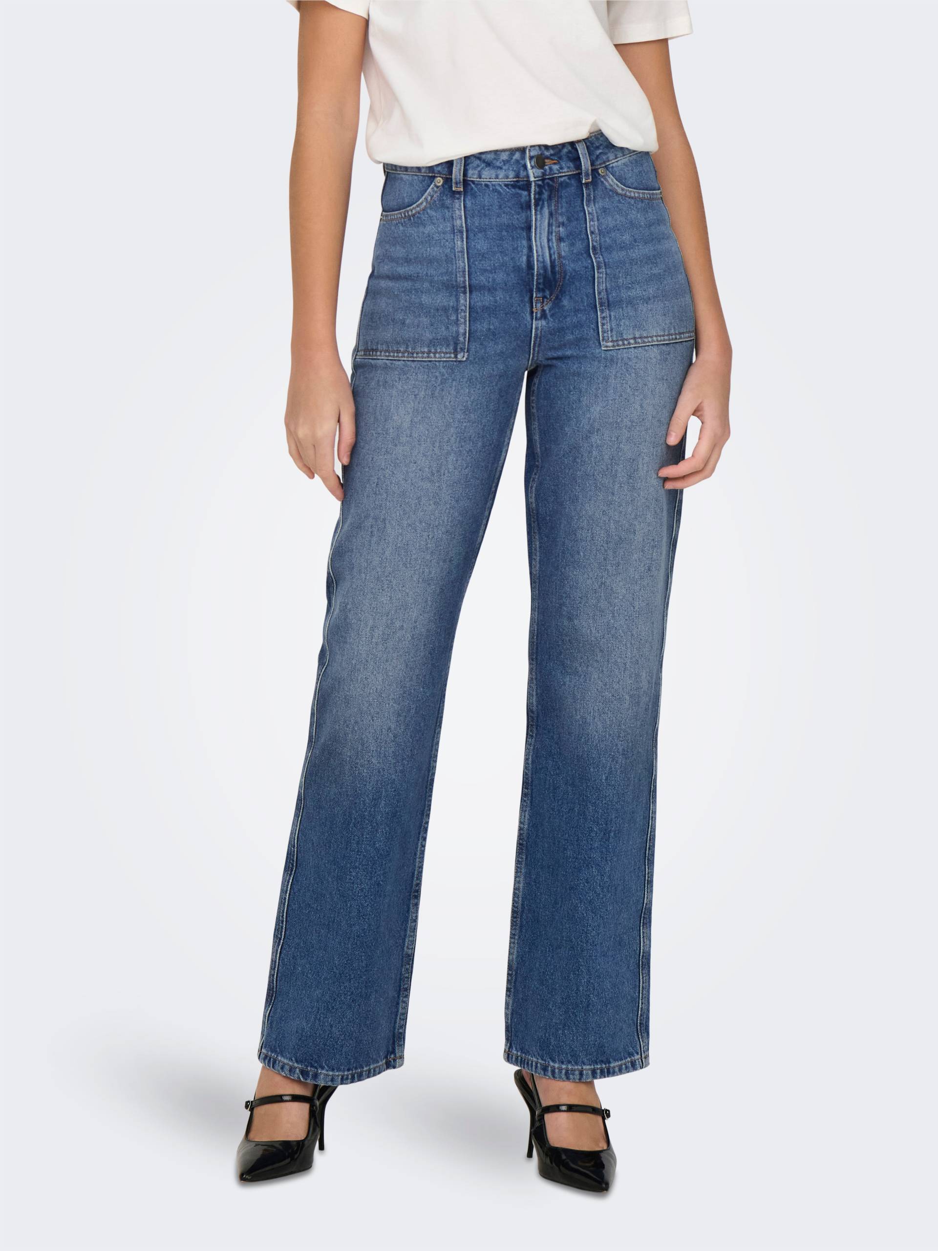 JDY High-waist-Jeans »JDYMAYA HIGH WAIST WIDE JEANS DNM NOOS« JDY High-waist-Jeans »JDYMAYA HIGH WAIST WIDE JEANS DNM NOOS« von JDY
