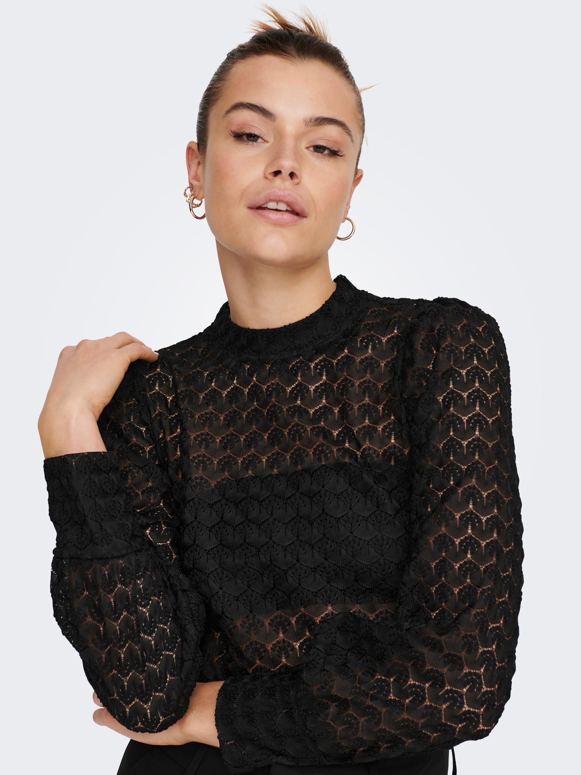 JDY Langarmshirt »JDYAVERY L/S LACE TOP JRS NOOS« von JDY