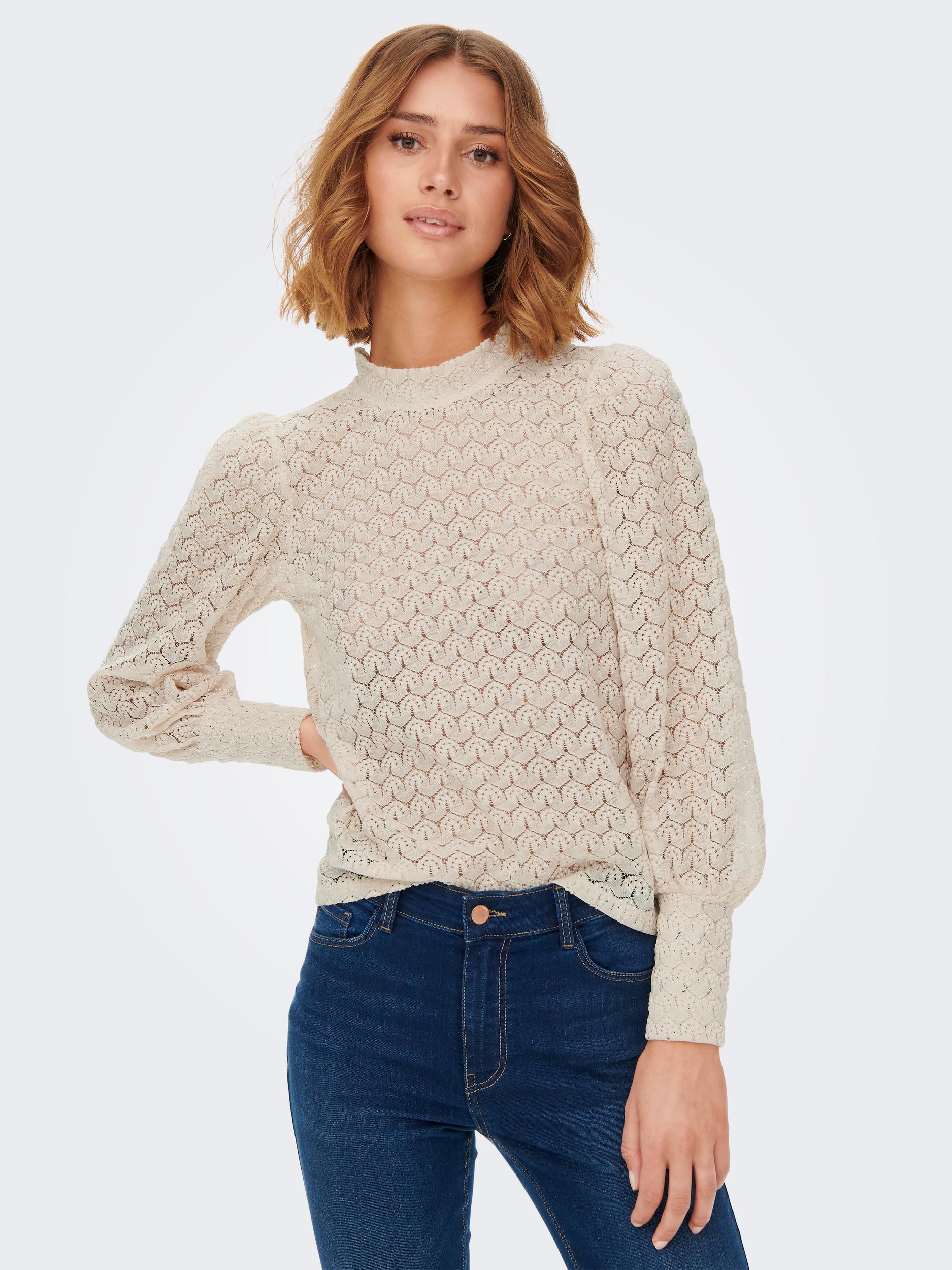 JDY Langarmshirt »JDYAVERY L/S LACE TOP JRS NOOS« von JDY