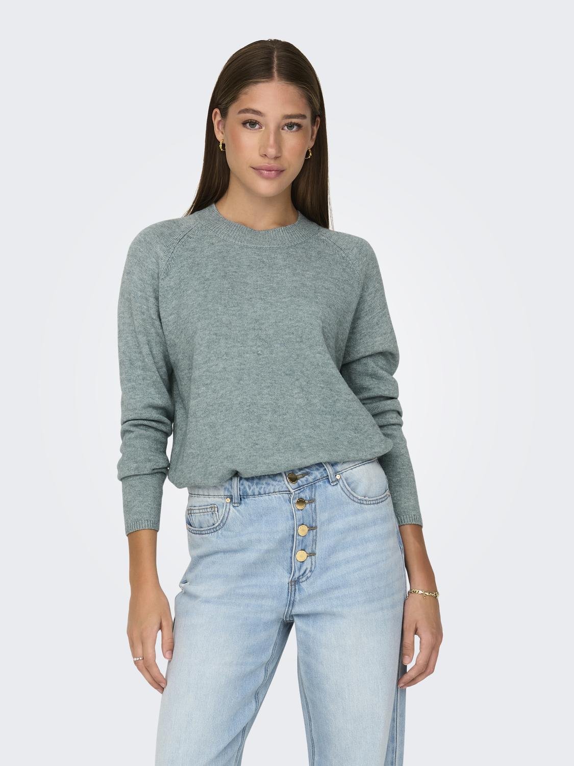 JDY Rundhalspullover »JDYMARCO L/S O-NECK SLIT PULL KNT NOOS« von JDY