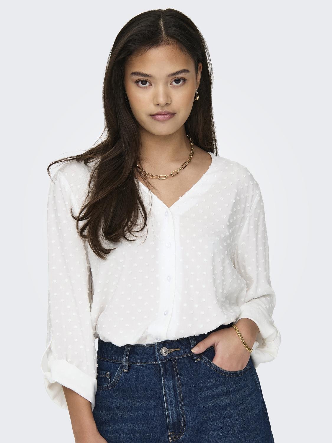 JDY Shirtbluse »JDYDIANA LIFE 7/8 DOBBY SHIRT WVN NOOS« JDY Shirtbluse »JDYDIANA LIFE 7/8 DOBBY SHIRT WVN NOOS« von JDY