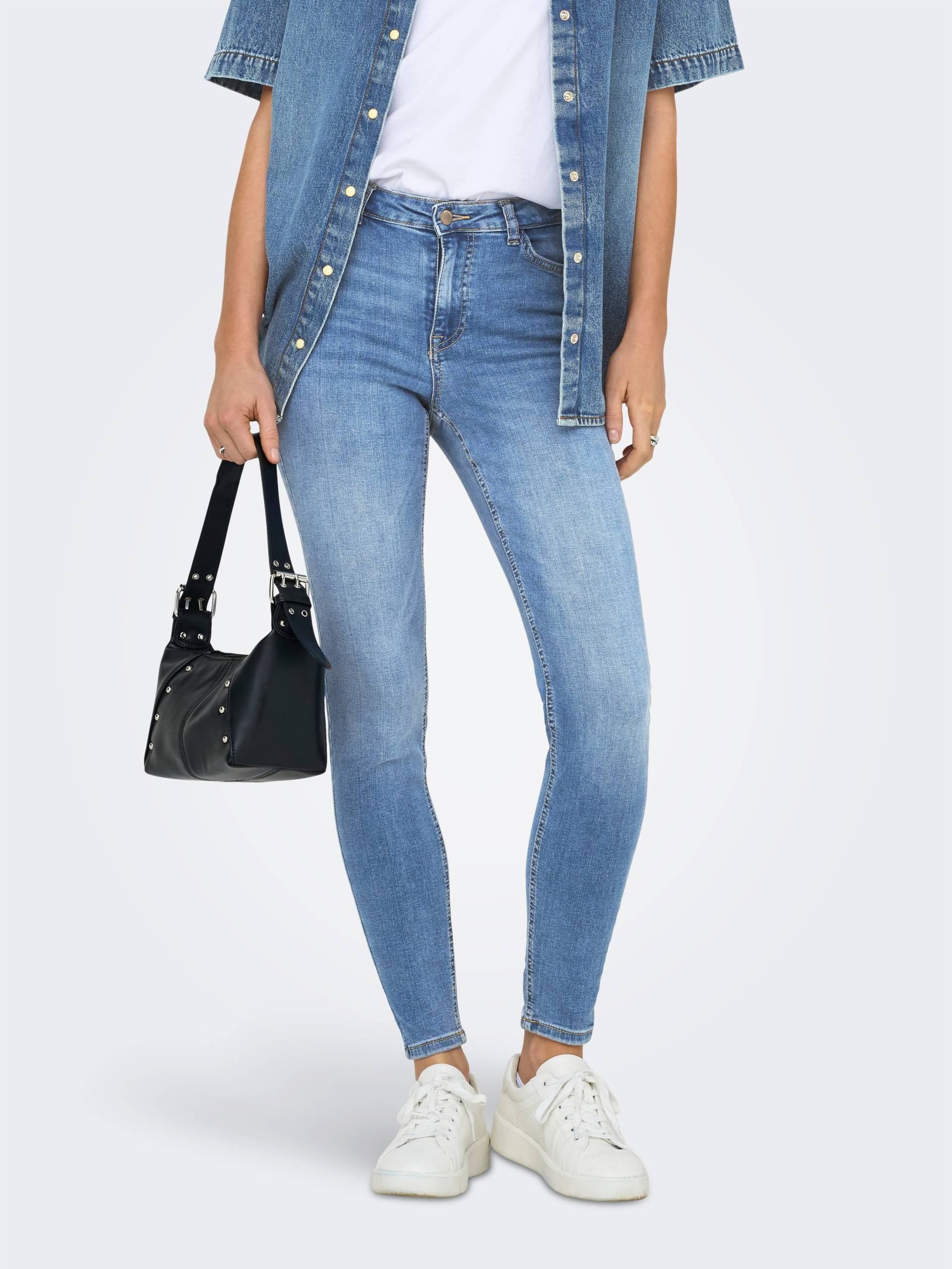 JDY Skinny-fit-Jeans »JDYFINA MW SKINNY ANK JNS MB NOOS DNM« von JDY