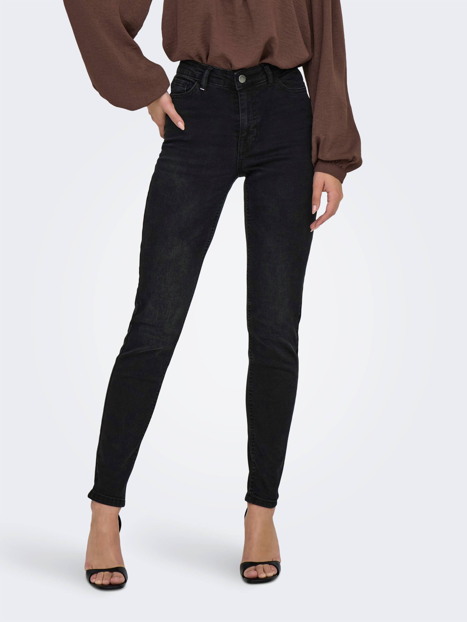 JDY Skinny-fit-Jeans »JDYFINA MW SKINNY ANKLE JNS BLK DNM NOOS« JDY Skinny-fit-Jeans »JDYFINA MW SKINNY ANKLE JNS BLK DNM NOOS« von JDY