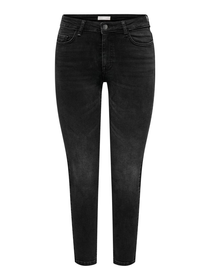 JDY Skinny-fit-Jeans »JDYFINA MW SKINNY ANKLE JNS BLK DNM NOOS« von JDY