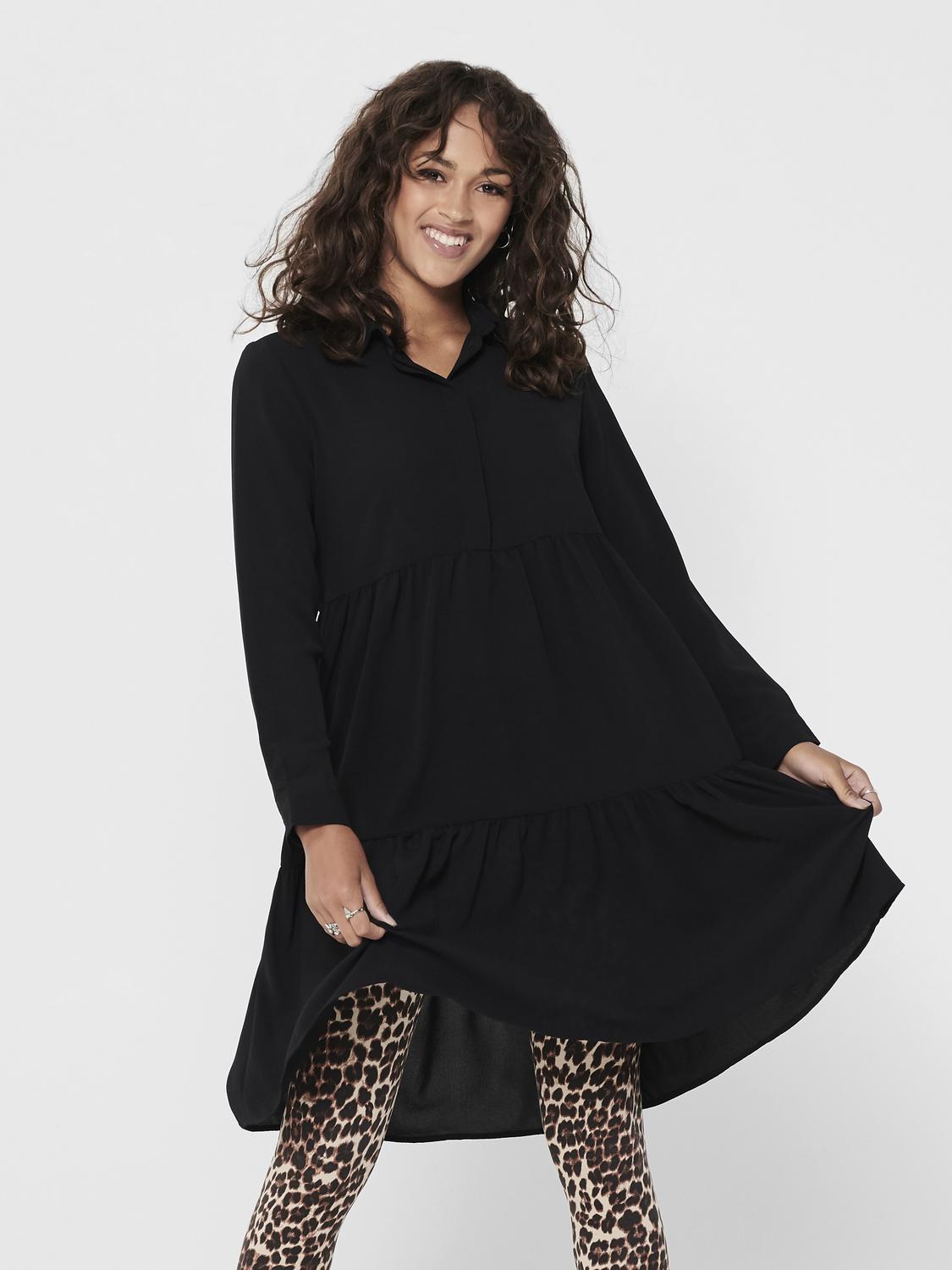 JDY Tunikakleid »JDYPIPER L/S SHIRT DRESS WVN NOOS«, mit Volant von JDY