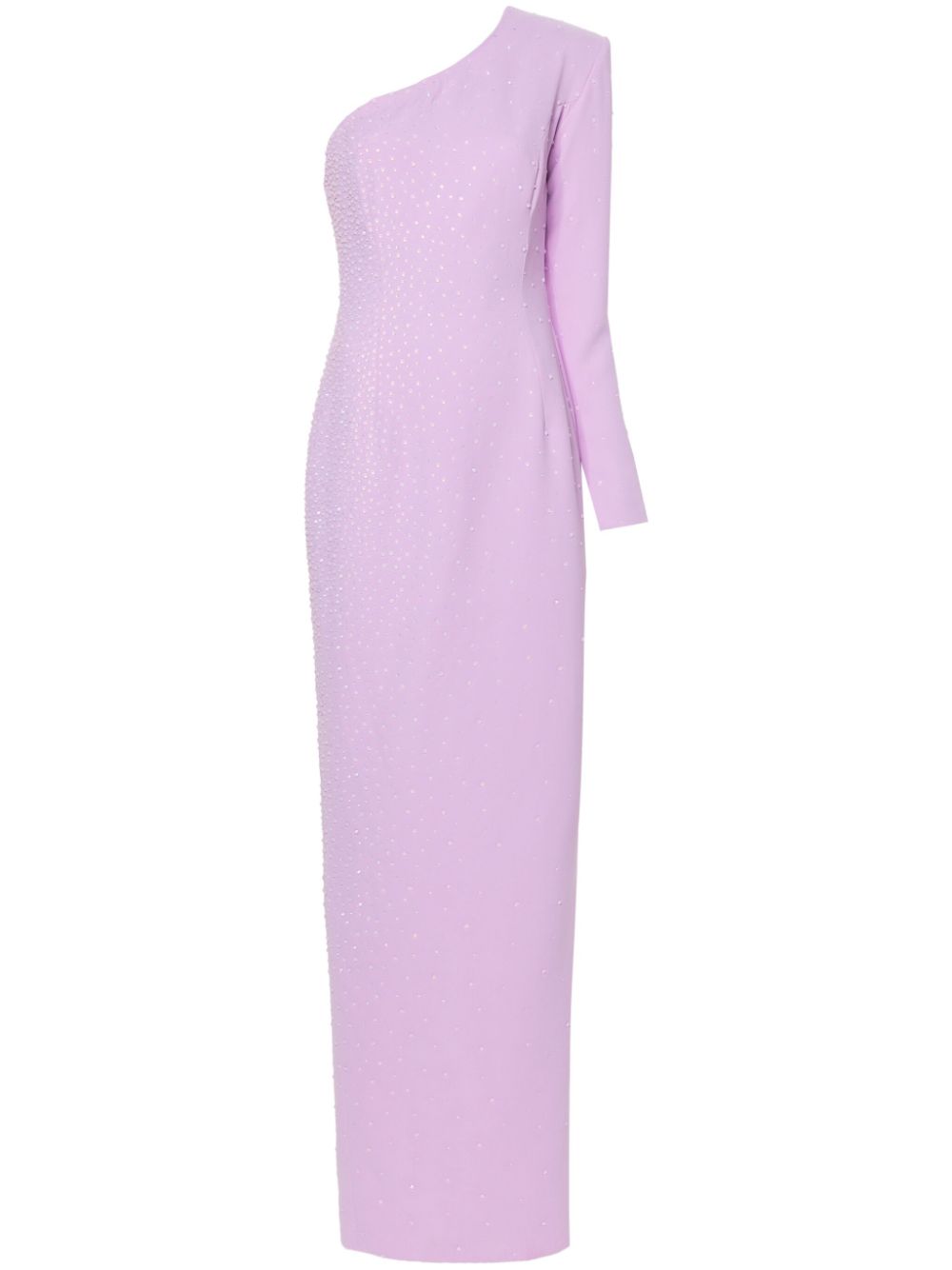 JEAN-LOUIS SABAJI crystal-embellished crepe gown - Purple von JEAN-LOUIS SABAJI