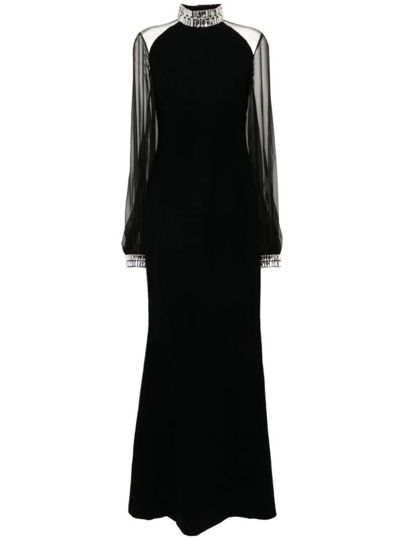 JEAN-LOUIS SABAJI crystal-embellished gown - Black von JEAN-LOUIS SABAJI