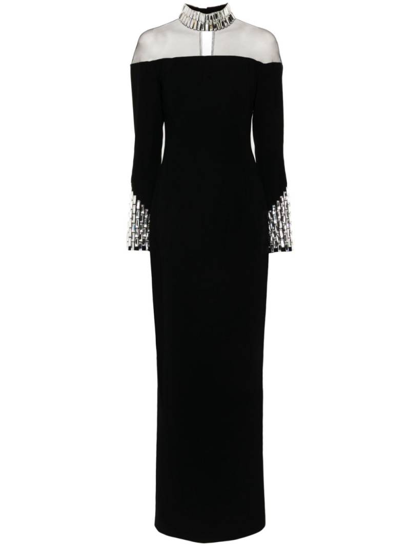 JEAN-LOUIS SABAJI crystal-embellishment dress - Black von JEAN-LOUIS SABAJI