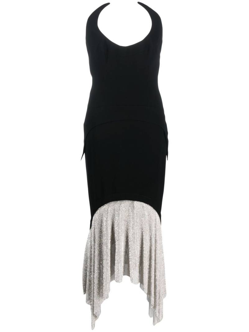 JEAN-LOUIS SABAJI crystal-skirt sleeveless maxi dress - Black von JEAN-LOUIS SABAJI