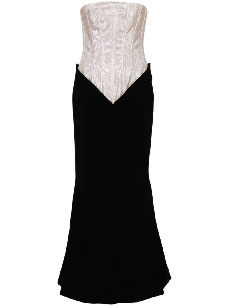 JEAN-LOUIS SABAJI glittered crepe gown - Black von JEAN-LOUIS SABAJI