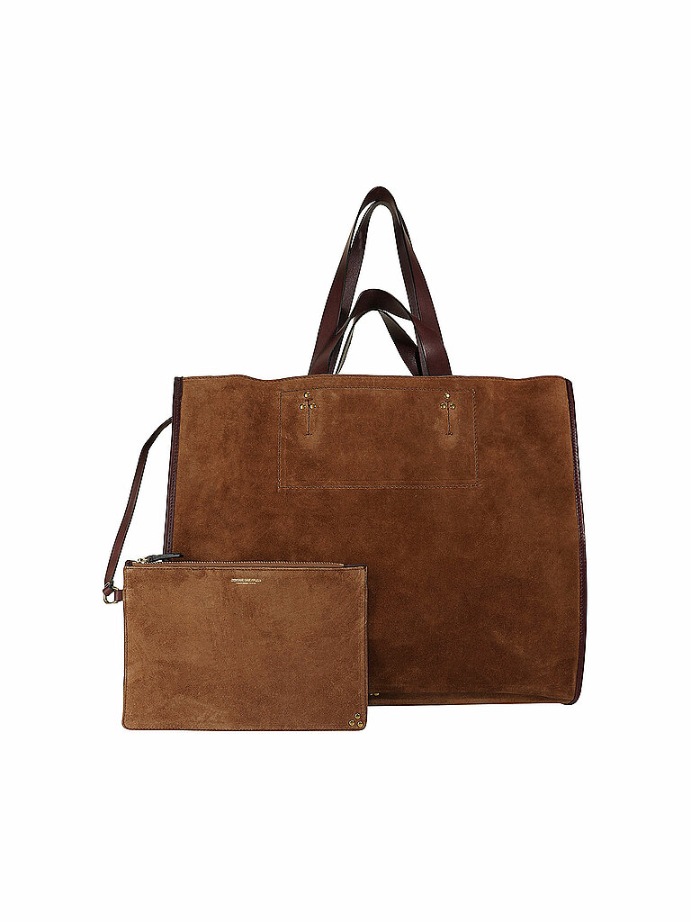 JEROME DREYFUSS Ledertasche - Shopper LEON L braun von JEROME DREYFUSS