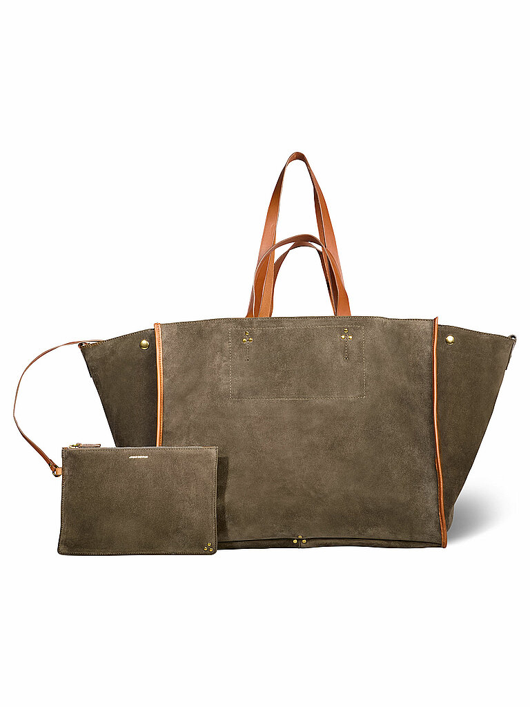 JEROME DREYFUSS Ledertasche - Shopper LEON L olive von JEROME DREYFUSS