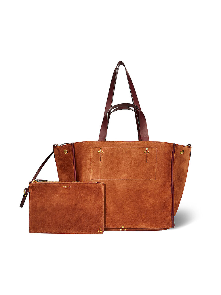 JEROME DREYFUSS Ledertasche - Shopper LEON M braun von JEROME DREYFUSS